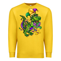 Lemon mardi gras trex Premium Sweatshirt - CowGirlArtShop