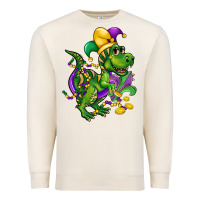 Sandshell mardi gras trex Premium Sweatshirt - CowGirlArtShop
