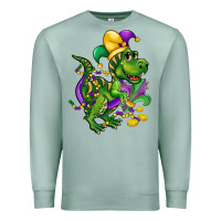 Seafoam mardi gras trex Premium Sweatshirt - CowGirlArtShop