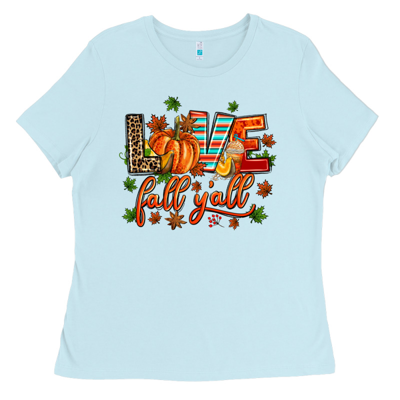 Love Fall  Yall Ladies Tee by AdoDesignShop | Teevron