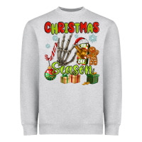 Heather Grey christmas season Heavyweight Sweatshirt - MaliasSmallBusiness