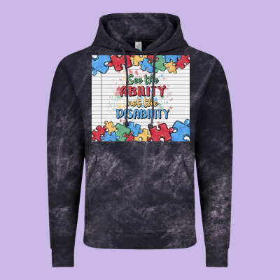 See The Ability Not The Disability Vintage Hoodie Designed By Maliassmallbusiness