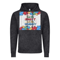 Vintage Black see the ability not the disability Vintage Hoodie - MaliasSmallBusiness