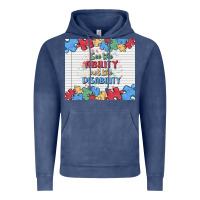 Vintage Denim see the ability not the disability Vintage Hoodie - MaliasSmallBusiness
