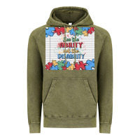 Vintage Olive see the ability not the disability Vintage Hoodie - MaliasSmallBusiness