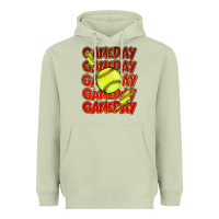 Matcha Game day softball lightning bolt Heavyweight Hoodie - HowdyJamesFarm
