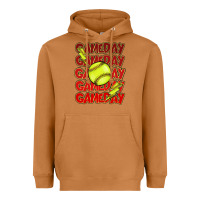 Meerkat Game day softball lightning bolt Heavyweight Hoodie - HowdyJamesFarm