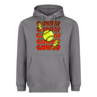 Storm Game day softball lightning bolt Heavyweight Hoodie - HowdyJamesFarm