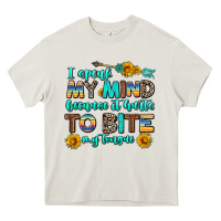 Cream i speak my mind because it hurts to bite my tongue Heavy Core Tee - AdoDesignShop