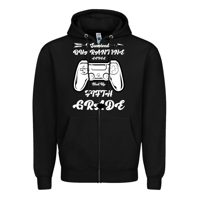 I Survived Quarantine Level Next Fifth Grade Zipper Hoodie by Bettercallsaul | Teevron