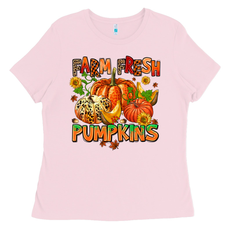 Farm Fresh Pupkins Ladies Tee by AdoDesignShop | Teevron