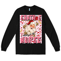 Black santas favorite nurse Long Sleeve Tee - MaliasSmallBusiness