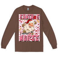 Chestnut santas favorite nurse Long Sleeve Tee - MaliasSmallBusiness