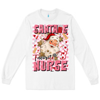 White santas favorite nurse Long Sleeve Tee - MaliasSmallBusiness