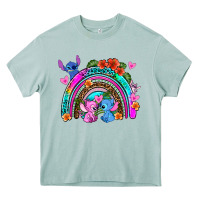 Arona stitch and lilo rainbow Heavy Core Tee - AdoDesignShop