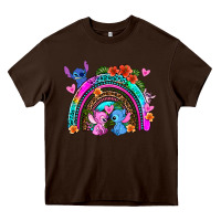 Stitch And Lilo Rainbow Heavy Core Tee | Teevron