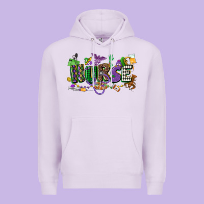 Nurse Mardi Gras Premium Hoodie Designed By Cowgirlartshop