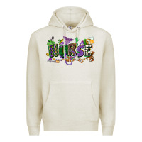 Oatmeal Heather nurse mardi gras Premium Hoodie - CowGirlArtShop