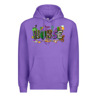 Purple nurse mardi gras Premium Hoodie - CowGirlArtShop