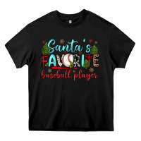 Black santa s favorite baseball player Heavy Core Tee - JahusDesignShop