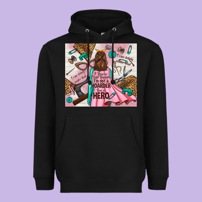 I Rescue Craft Supplies I'm Not A Hoarder I'm Hero Heavyweight Hoodie Designed By Tumblerdesignbyshophia