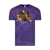 Cloud Purple melanin hearts Vintage Tee - MaliasSmallBusiness