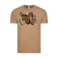 Vintage Coffee melanin hearts Vintage Tee - MaliasSmallBusiness