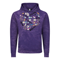 Cloud Purple nurse Vintage Hoodie - MaliasSmallBusiness
