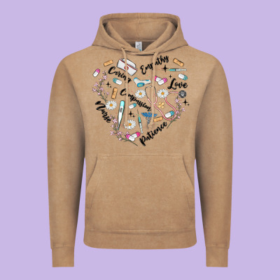 Nurse Vintage Hoodie Designed By Maliassmallbusiness