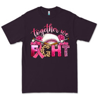 Plum breast cancer together we fight with baseball Premium Tee - Artiststas
