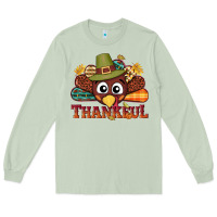 Matcha western thankful thanksgiving turkey Long Sleeve Tee - NancyCooperArtShop