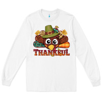 White western thankful thanksgiving turkey Long Sleeve Tee - NancyCooperArtShop