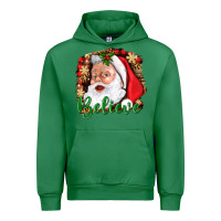 Emerald Believe And Santa Urban Hoodie - BundleAndBundleShop