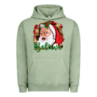 Pigment Oil Green Believe And Santa Urban Hoodie - BundleAndBundleShop