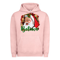 Pigment Salmon Believe And Santa Urban Hoodie - BundleAndBundleShop