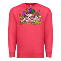 Cardinal mardi gras pig Premium Sweatshirt - CowGirlArtShop