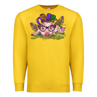 Lemon mardi gras pig Premium Sweatshirt - CowGirlArtShop