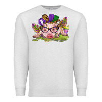 Oatmeal Heather mardi gras pig Premium Sweatshirt - CowGirlArtShop