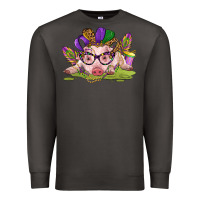 Smoke mardi gras pig Premium Sweatshirt - CowGirlArtShop