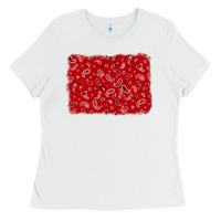 White bandana background Ladies Tee - AdoDesignShop