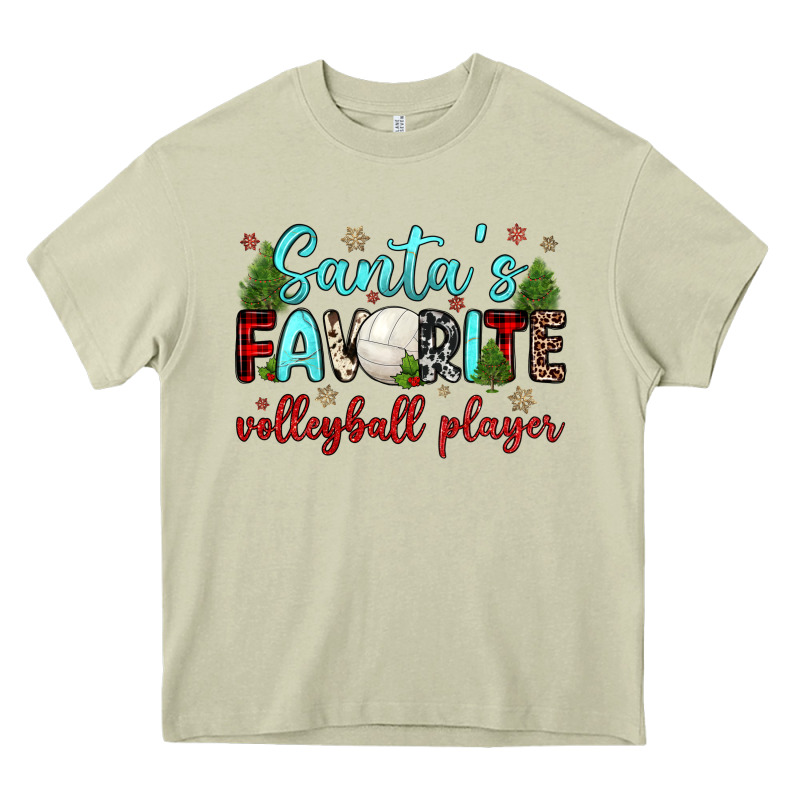 Santa S Favorite Volleyball Player Heavy Core Tee by JahusDesignShop | Teevron