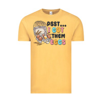Vintage Mustard psst i got them eggs Vintage Tee - MaliasSmallBusiness