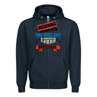 Navy I belong to a HAIRDRESSER warning job funny partner Zipper Hoodie - Bettercallsaul