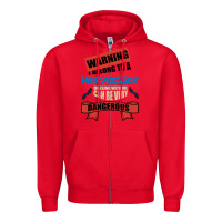 Red I belong to a HAIRDRESSER warning job funny partner Zipper Hoodie - Bettercallsaul