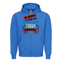 True Royal I belong to a HAIRDRESSER warning job funny partner Zipper Hoodie - Bettercallsaul