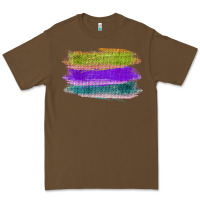 Cacao Green Purple Cyan Colored Triple Brush Strokes Premium Tee - Bettercallsaul