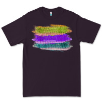 Plum Green Purple Cyan Colored Triple Brush Strokes Premium Tee - Bettercallsaul