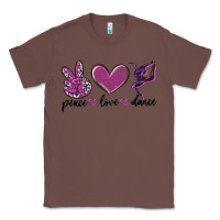 Chestnut peace love dance Classic Tee - MaliasSmallBusiness