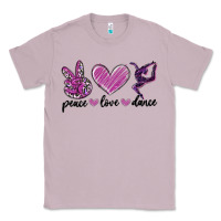 Lilac peace love dance Classic Tee - MaliasSmallBusiness