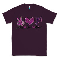 Plum peace love dance Classic Tee - MaliasSmallBusiness